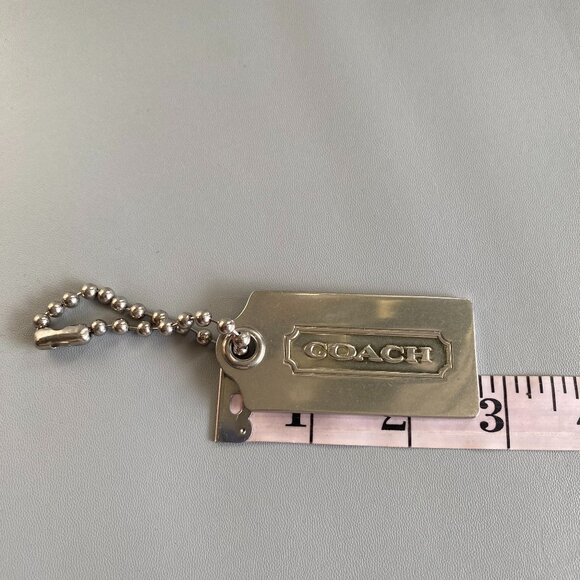 Coach Large Metal Hang Tag Bag Charm Replacement - Picture 4 of 6